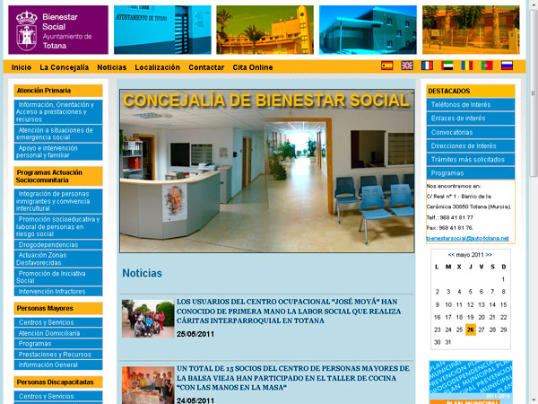 Concejalía de Bienestar Social - Ayuntamiento de Totana